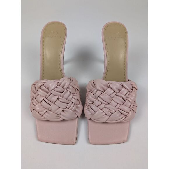 Marc Fisher LTD. Caleno Slip On Kitten Heel Sandals Women's 8M Light Pink Solid - Picture 2 of 11